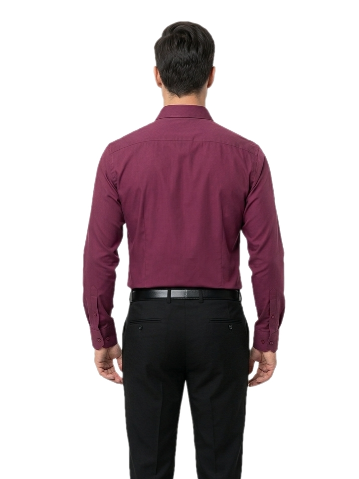 Pánska košeľa bordovej farby, P244