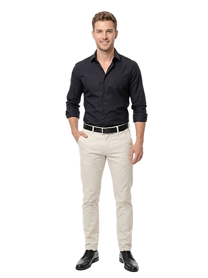 Pánska košeľa čierna, P82