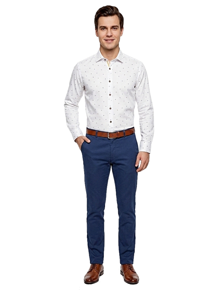 Pánska košeľa so vzorom, P45